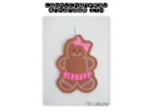 Anhänger ITH - Lebkuchenfrau Gingerbread Christmas